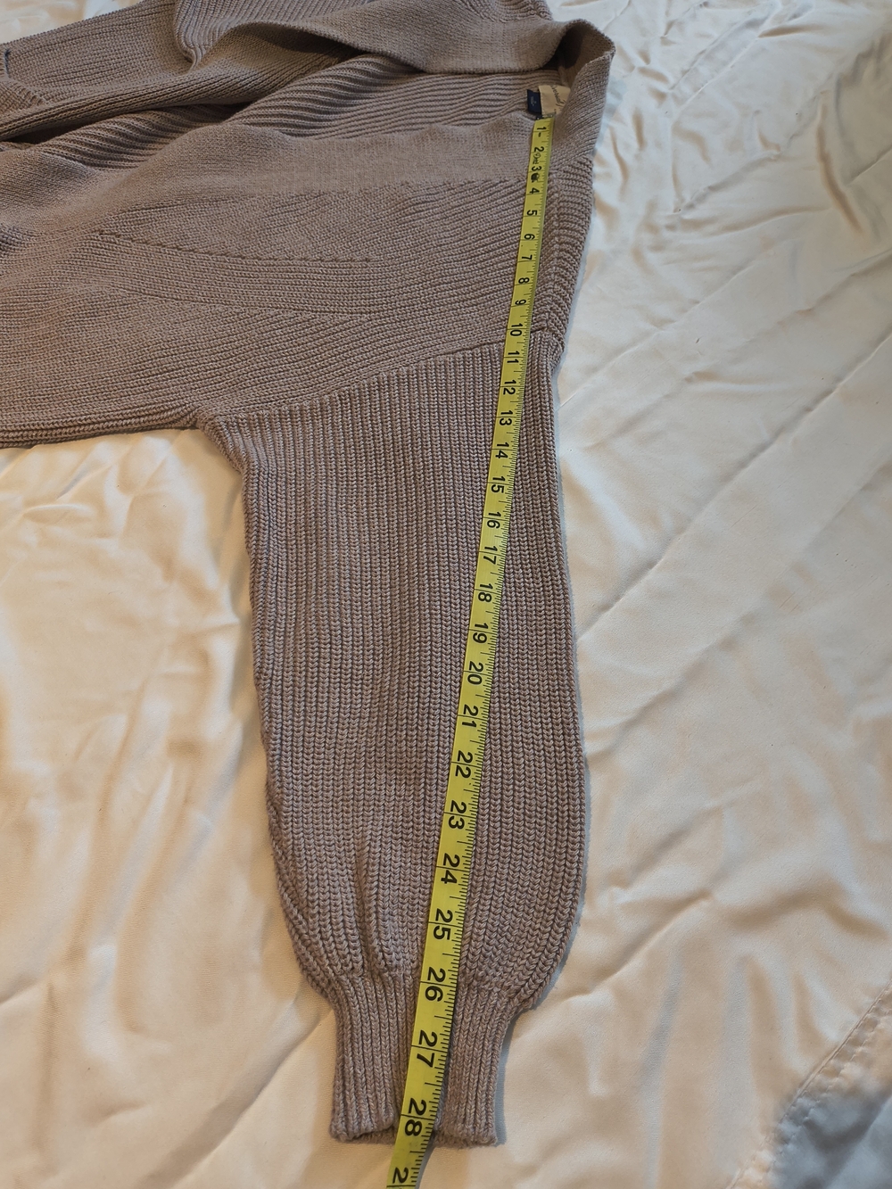 Universal Thread Taupe Open-Front Knit Cardigan - Picture 5 of 6
